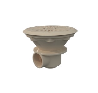 00271CL090 | Sifon standard Ø 210mm 2" rotund liner ABS bej