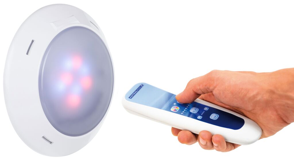 65085 | LumiPlus Rapid wireless RGB 1.11 / 2 + 1 Telecomanda Motion / 27 W (37 VA) piscina beton