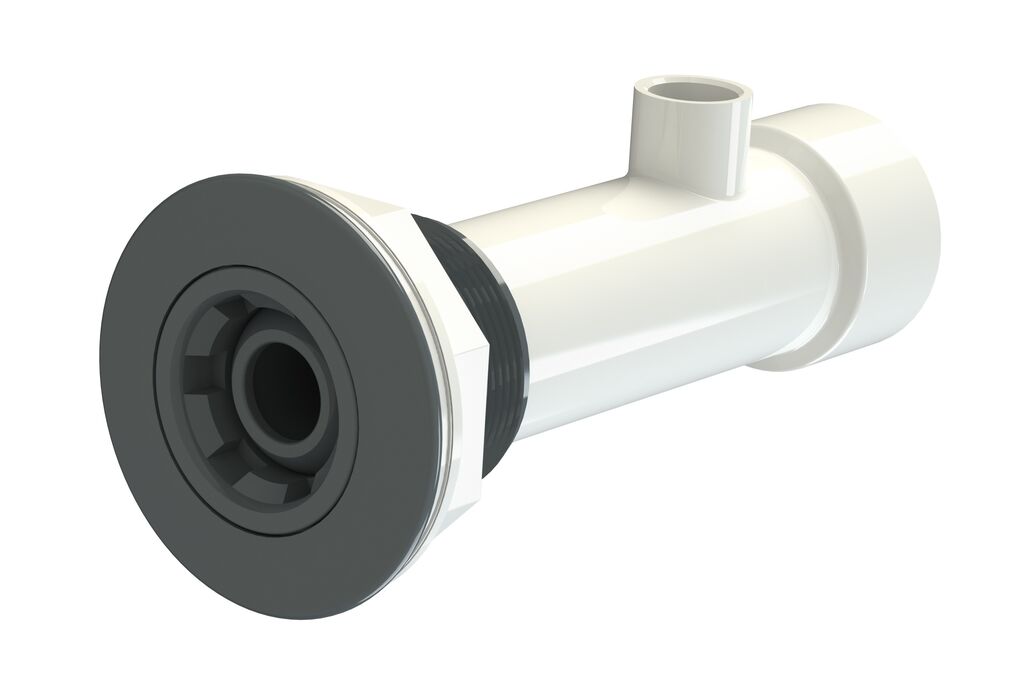 32115CL144 | Kit hidromasaj pentru piscine cu liner - lung. conducta perete 190mm, cul. antracit