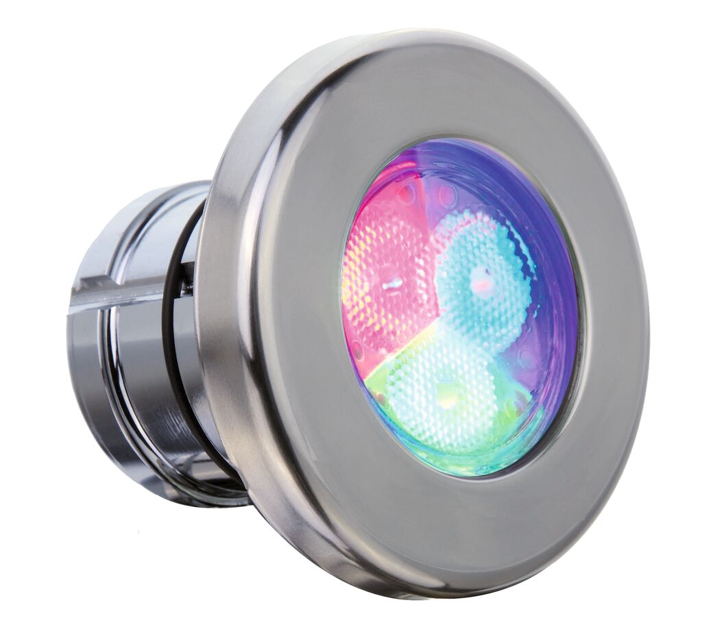 Scos din producție | 52125 | Proiector cu placa frontala din otel inoxidabil / conexiune rapida la conducta Ø 63 / RGB