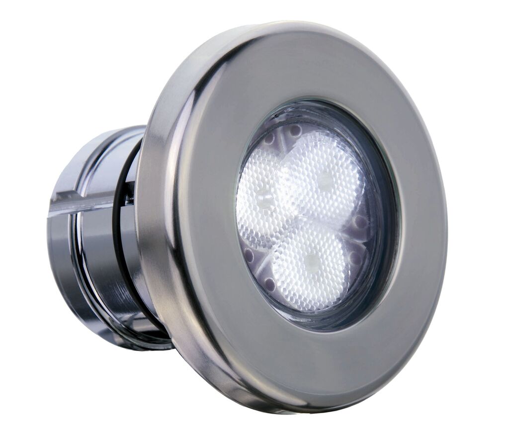 52131 | Proiector cu placa frontala din  otel inoxidabil / conexiune rapida la conducta Ø 63 / lumina alba