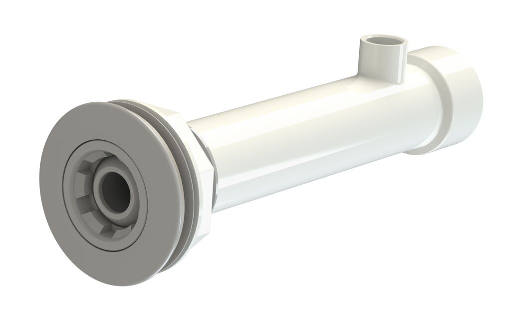 32385CL129 | Kit hidromasaj pentru piscine cu liner - lung. conducta perete 275mm, cul. gri deschis
