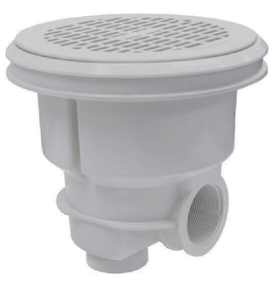 56380CL129 | Sifon NORM liner cu grilaj plat si insertii ABS gri deschis