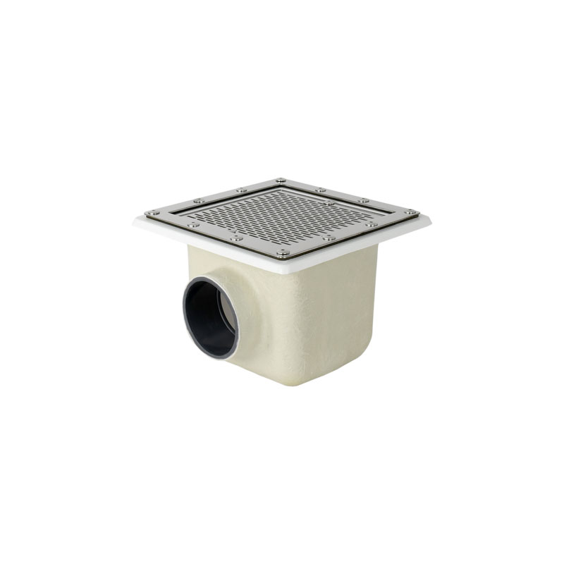 Sifon principal pentru piscine publice din liner iesire lipire Ø 110 mm - grila AISI-316 - debit 33,5 m3/h photo