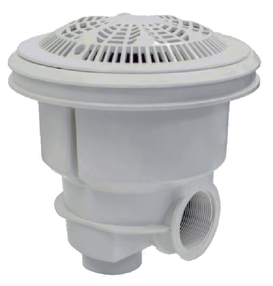 56379CL129 | Sifon NORM beton cu grilaj antivortex ABS gri deschis