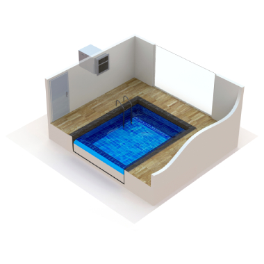 Odvlhčování vzduchu DF2 Prochází zdí