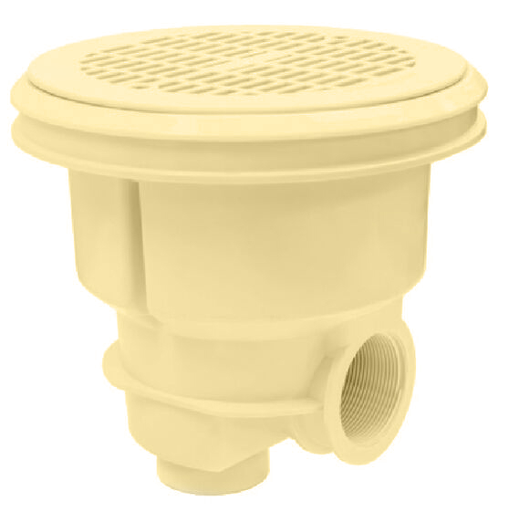 56380CL090 | Sifon NORM liner cu grilaj plat si insertii ABS bej