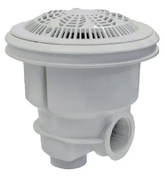 56379CL129 | Sifon NORM beton cu grilaj antivortex ABS gri deschis
