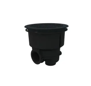 56378CL144 | Sifon NORM beton cu grilaj plat ABS gri antracit