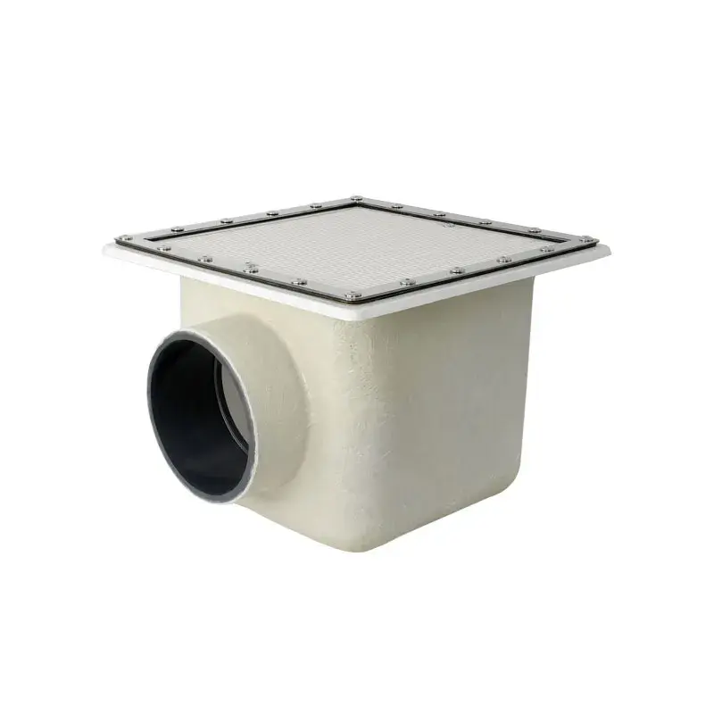 28722 | Solvent socket outler connection Ø 110 mm - Plastic Grille - Flow 42 m3/h