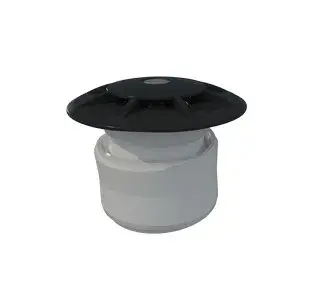 22353CL144 | Duza retur ajustabila podea articulata liner d.75  ABS gri antracit