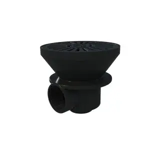 01467CL144 | Sifon standard 2" rotund beton ABS gri antracit