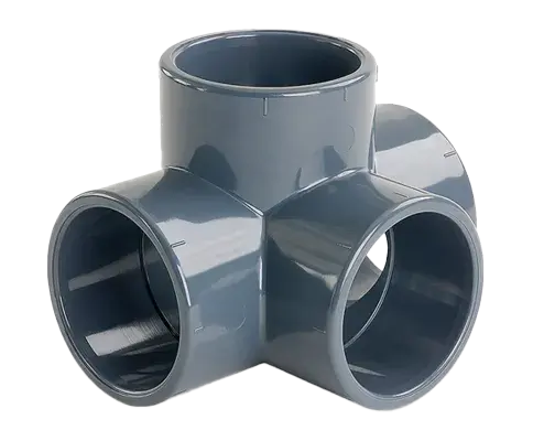 T904V50 | Té 90° PVC 4 Voies - Ø50 -