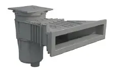 58707CL129 | NORM Skimmer 17,5l piscina beton ABS gri deschis