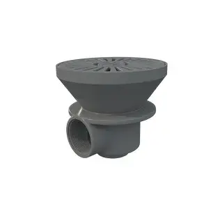 01467CL129 | Sifon standard 2" rotund beton ABS gri deschis